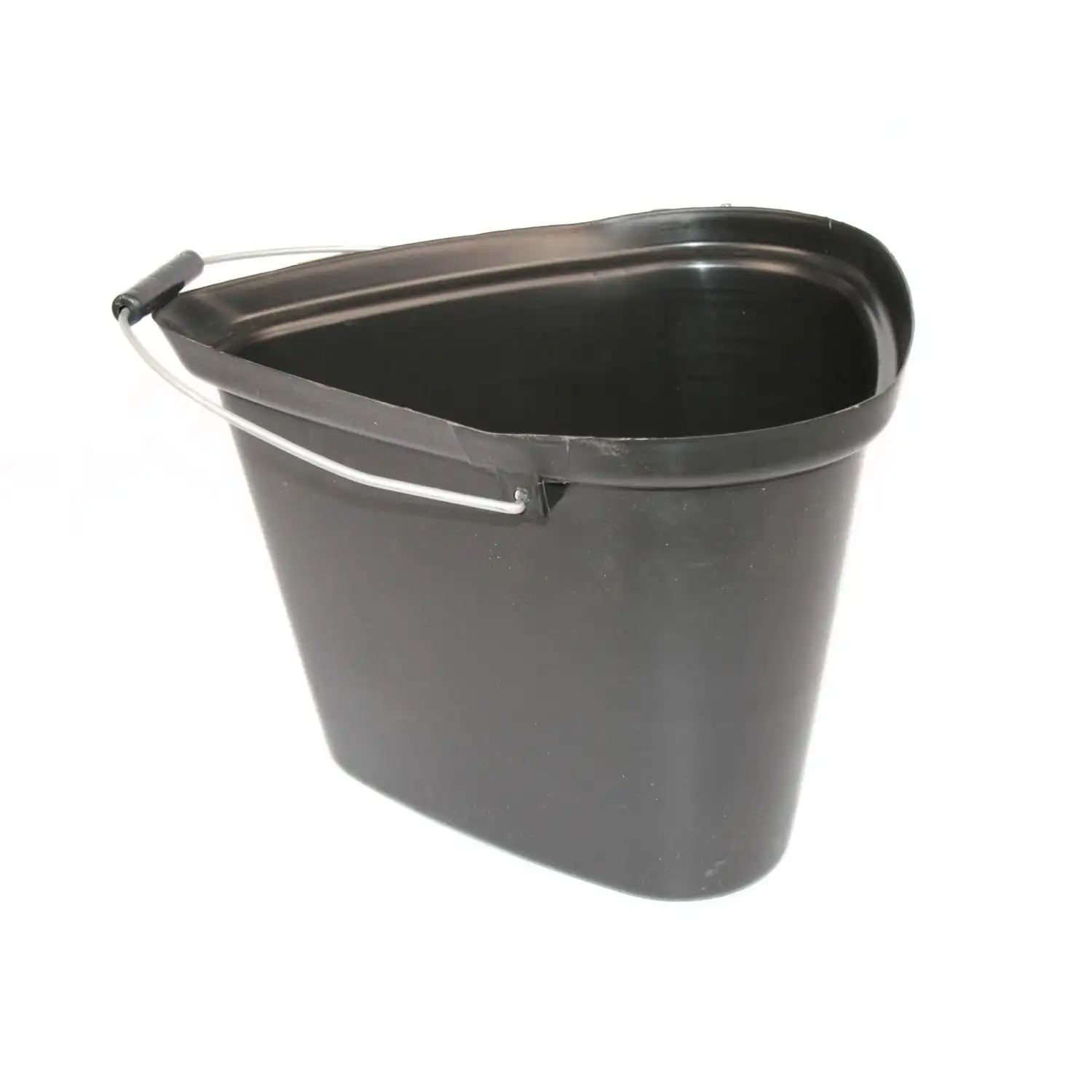 11l triangular black bucket with steel handle