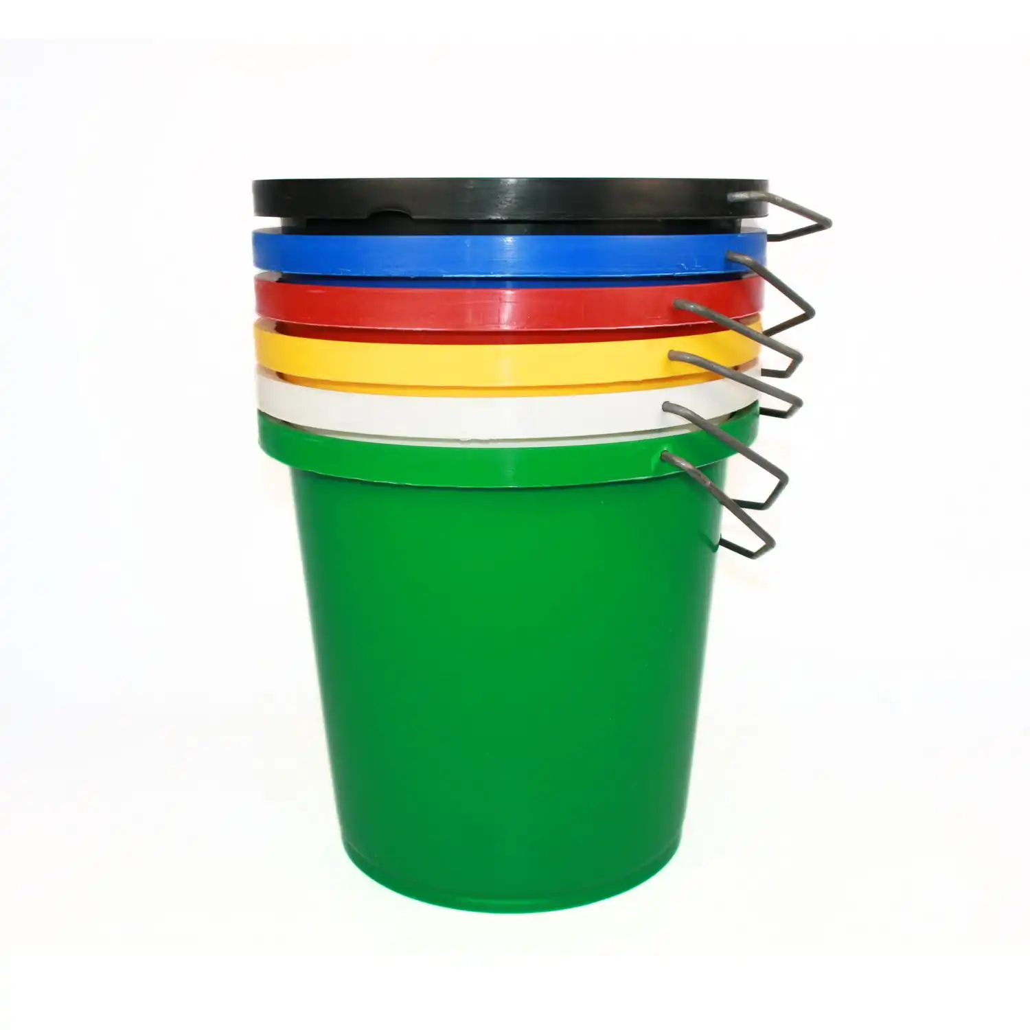 25l bucket with steel handle different colours available