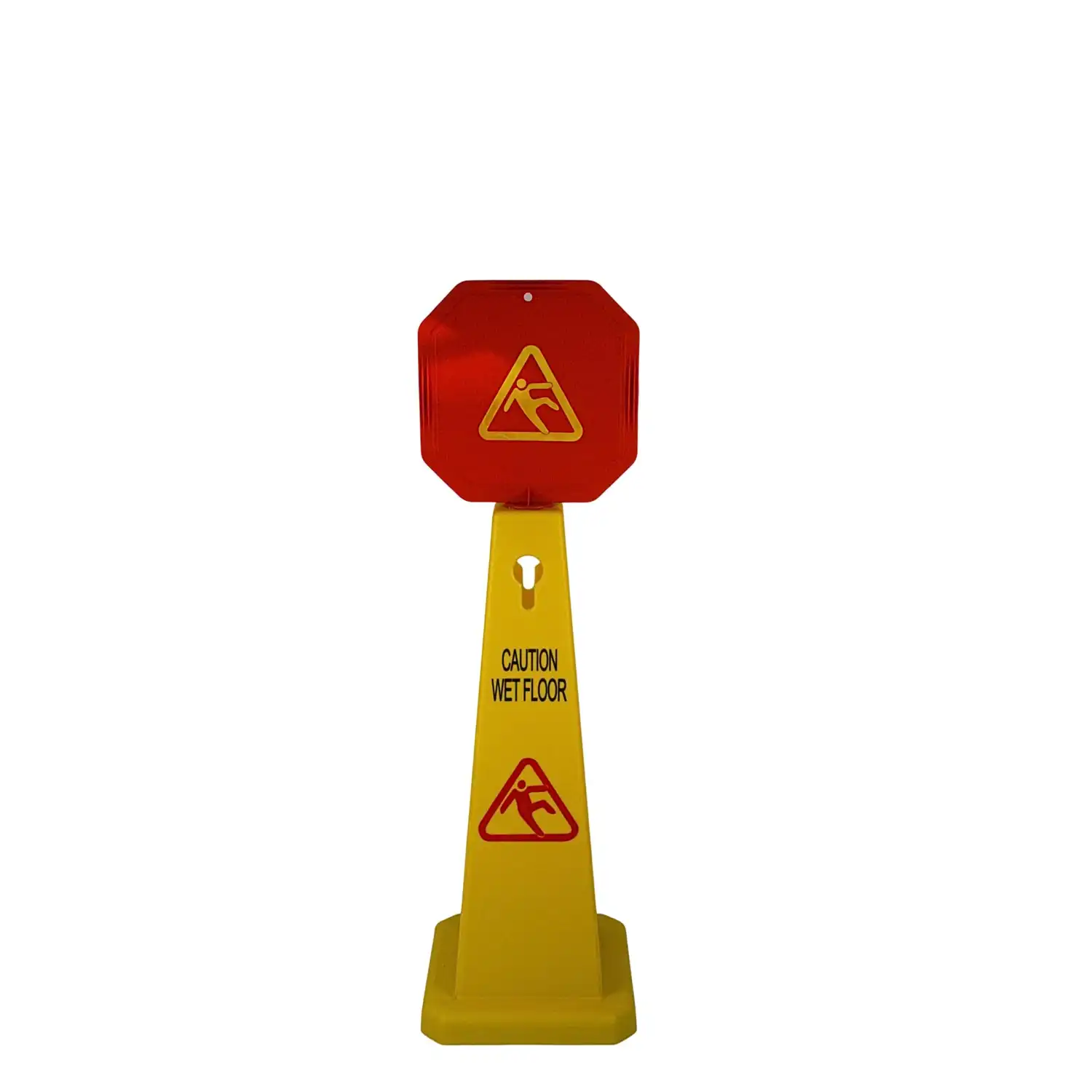 65cm caution cone complete with red sign wet floor