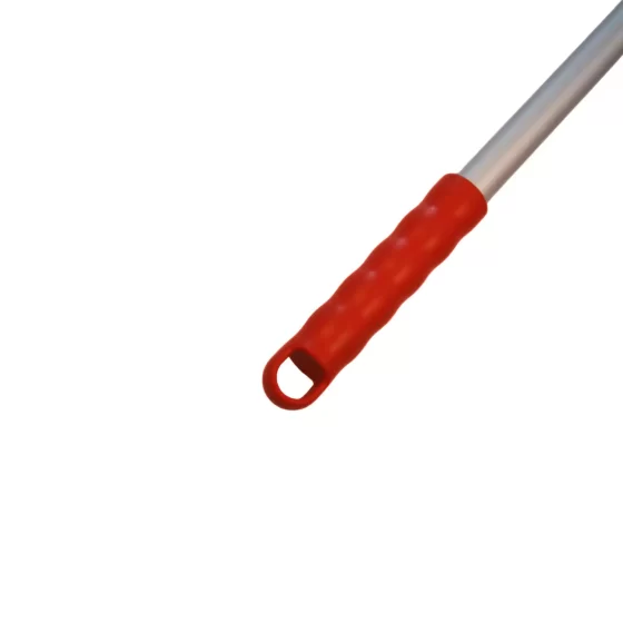 aluminium mop handle and colour coded grip 25mm x 1.2m