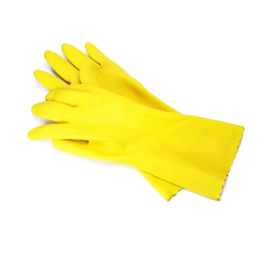 yellow general cleaning gloves different sizes available